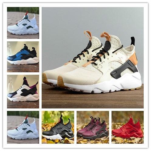 2018 Huarache 4.0 IV Classical Triple White Black red gold men women Huarache Shoes Huaraches sports Sneakers Running Shoes 36-46