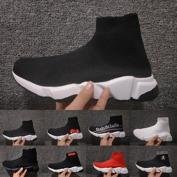 Designer Luxury Speed Runner Mens Women Running Shoes Real quality Triple Black Flat Socks Boots Fashion Sports Sneakers Trainer Chaussures