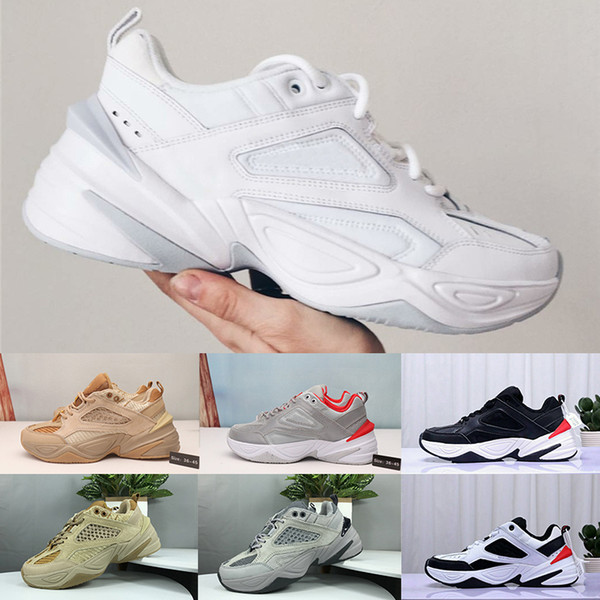 2019 Best Air M2K Tekno Old V2 Running Shoes For Men Women Designer Professional Outdoor Athletic Sneakers Trainers Shoes Size 36-45