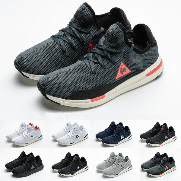 2019 New Fashion Cock Lecoqsportif Luxury Designer Mens Running Shoes Triple White Black Jogging Hiking Sports Sneakers Mens Trainers 40-44