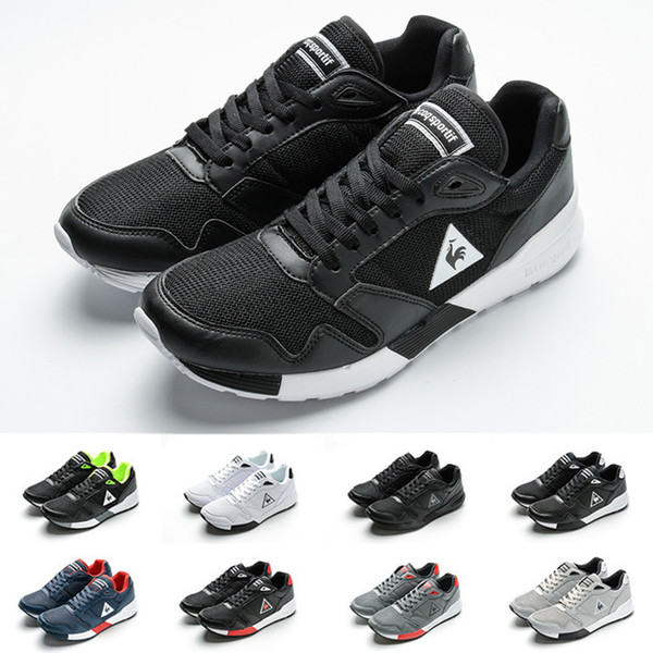 2019 New Cock Lecoqsportif Luxury Designer Sneakers Mens Running Shoes Triple Black White Red Flat Casual Shoes Mens Trainers Size 40-44