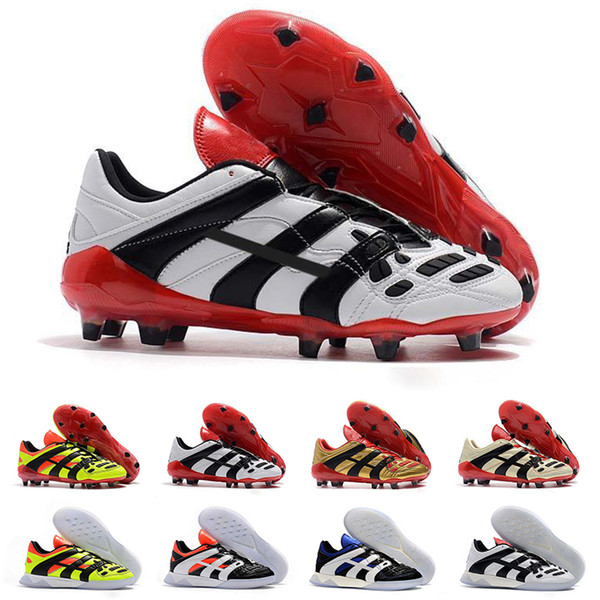 2019 Top Predator Men Football Boots Dream White 98 Accelerator Champagne FG IC Soccer Shoes Designer Sneakers Cleats Trainers Size 39-45