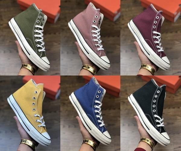 New men women high quality designer shoes Samsung standard ccddo All Stars 1970s vulcanized double tail canvas shoes