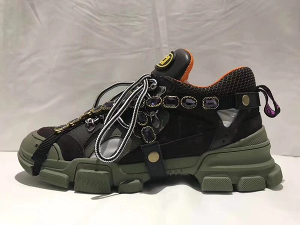 Designer Mountain Climbing Shoes Pre-Fall Leather Original high-top trekking boot Lace Up Genuine Leather sneaker AAA quality