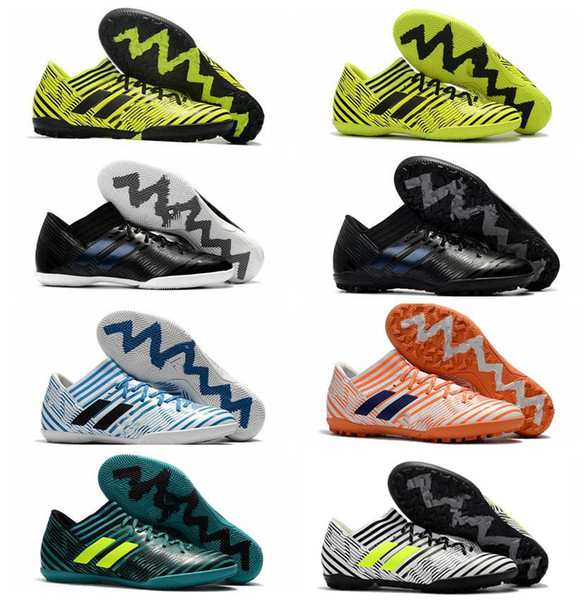 2018 mens soccer cleats purecontrol turf tango nemeziz 17 indoor soccer shoes cheap football boots Nemeziz Tango 17.3 IC TF Original Grey