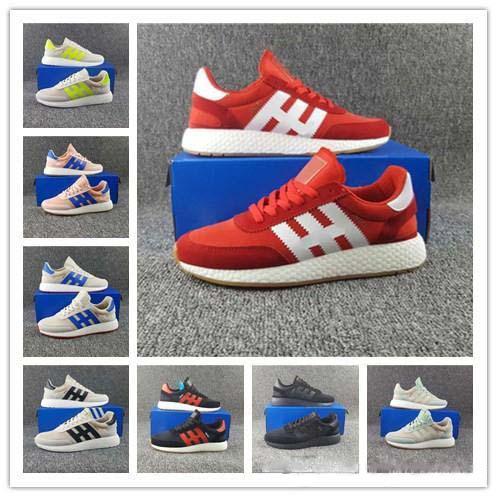 2018 High Quality Iniki Runner Sneakers Fashion Iniki Women Men Red Blue Leather Sports Running Shoes Size 36-45