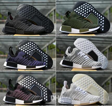 2018 Hot NMD R1 Primeknit Perfect Authentic Running Sneakers Fashion Running Shoes NMD R2 Runner Primeknit Sneakers Size US 5-11