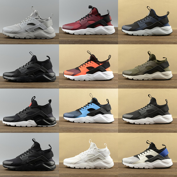 Huarache 2018 Ultra Running Shoes For Men Women Black White Huaraches Huraches Sports Sneakers Athletic Trainers Shoes