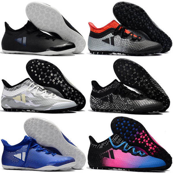 2017 cheap turf soccer cleats X Tango 17.3 IC TF mens soccer shoes indoor authentic football boots original ace 17 Purecontrol Grey