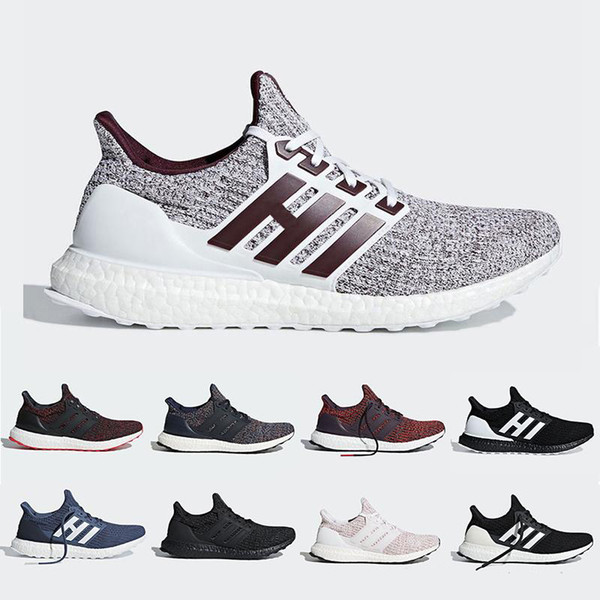 Orca Noble Red Ultra boost 4.0 Running shoes Candy Cane Triple Black white Burgundy Primeknit ultraboost sports trainer men women sneakers