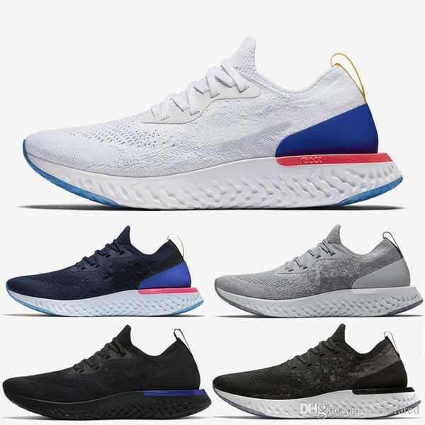 New high quality Epic React Running Shoes Women Men Sneakers Sport Trainers epic React Man Run Shoes Zapatillas White Shoes