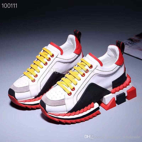 2019 High-TOP Red Bottom Super King Sneakers, Multicolor Sorrento Sneakers for Women and Men On the Go