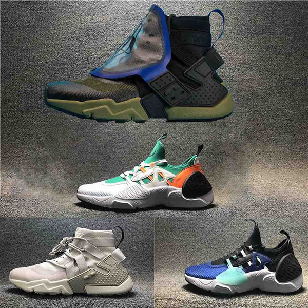 huarache utility Detachable coverage Zipper closure outer shoes New nylon Lace-up Khaki White orange green Army Green Black purple