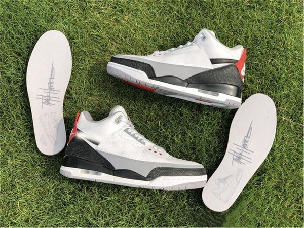 2018 Top Quailty Newsss 3s 3 III NRG Tinker Hatfield White Cement OG Tinker AQ3835-160 MEN'S Basketball Sneakers Sports