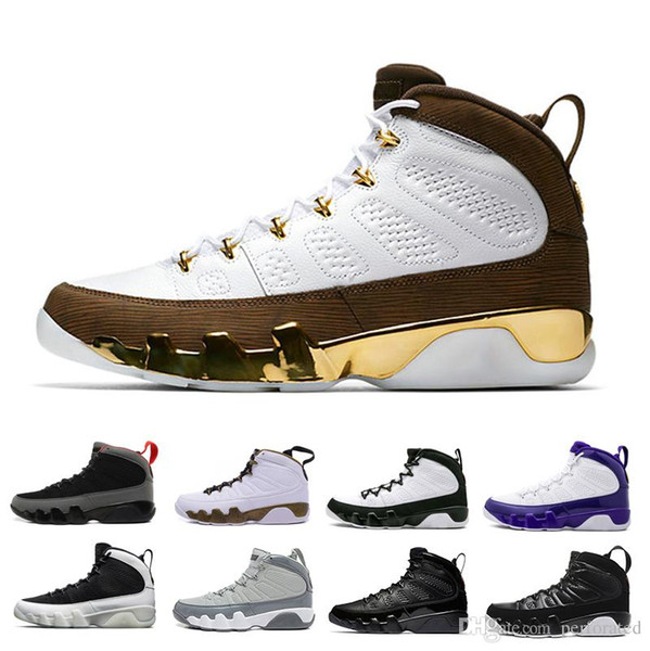 2018 Wholesale Bred LA 9 9s Men Basketball Shoes Black White Mop Melo Cool Grey Anthracite The Spirit Doernbecher Release 9s Sports Sneakers