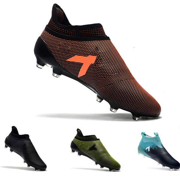 Ace 17+ Purecontrol X Purechaos FG football Boots Low Tops outdoor soccer cleats soccer shoes size 39-45