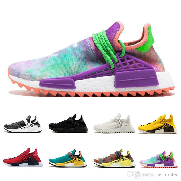 2018 Nmd Human Race Pharrell Williams Running Shoes Classic NERD Noble ink core Hu Trail Men Women Runner Sport Racer Athletic Sneaker