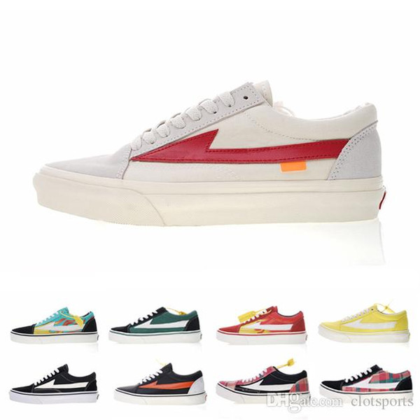 vocalized REVENGE x STORM KANYE Old Skool Casual Shoes Sneakers yellow Unisex Slip-On Light Weight Skateboarding Shoes Canvas 13 colors