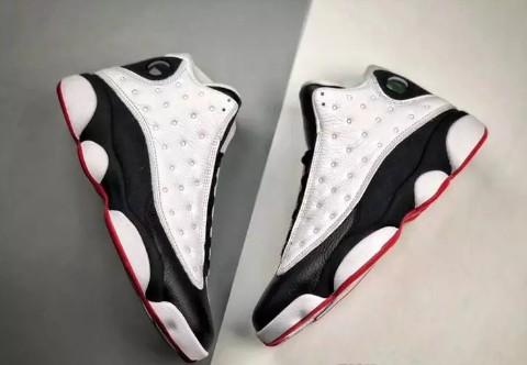 Newest 2018 13 He Got Game White Black-True Red Man Basketball Shoes Real Carbon Fiber Authentic Sneakers