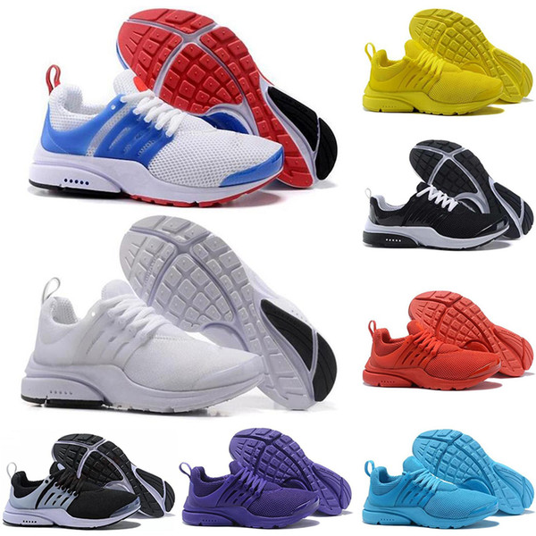 Cheap Designer Sneakers PRESTO BR QS Breathe Yellow Black White Mens Trainers prestos Shoes Women Running Sports Shoe Walking Casual