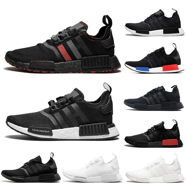 2019 Primeknit Japan Triple Black white red OG pink men women running shoes runner breathable sports shoe mens trainer designer sneakers