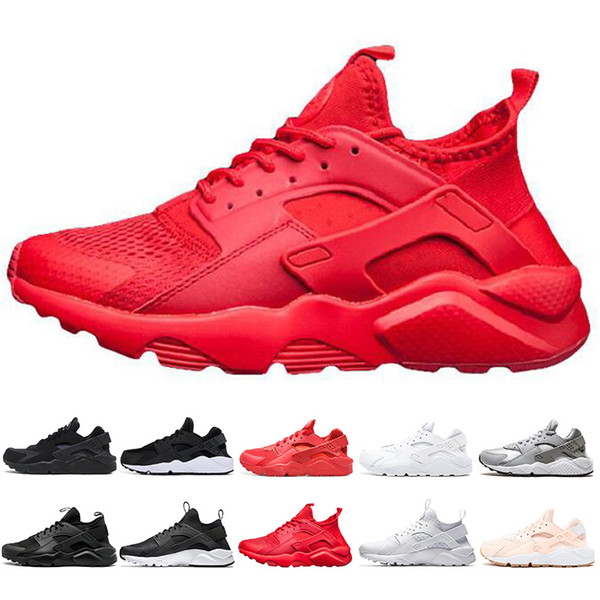 New Air Huarache 1.0 4.0 Men Running Shoes Stripe Red Balck White Women Trainers Designer Shoes Sport Sneakers Running shoe 36-45