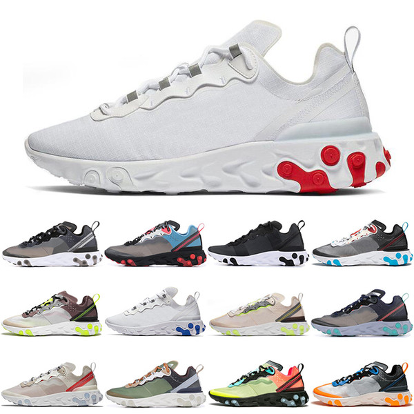 React Element 87 55 running shoes men women top quality Royal Tint Sail Anthracite black mens trainer fashion breathable sports sneakers