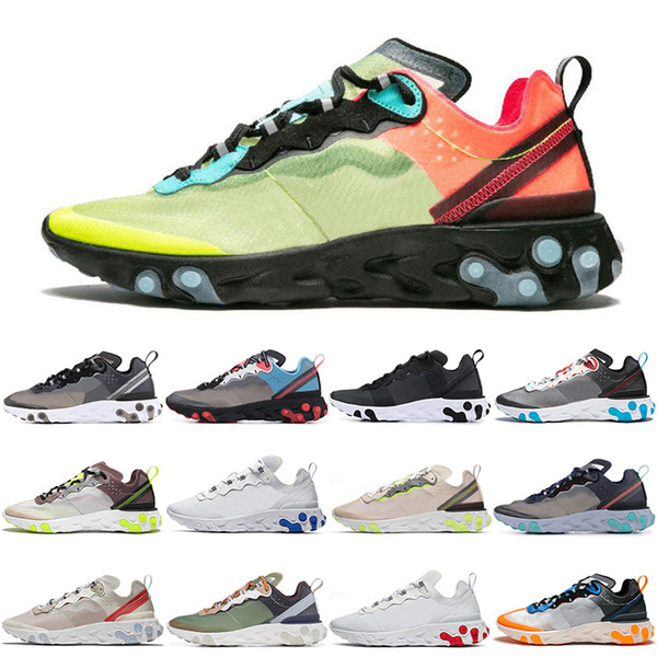 React Element 87 55 running shoes for men women top quality Royal Tint Sail Anthracite black mens trainer fashion breathable sports sneakers