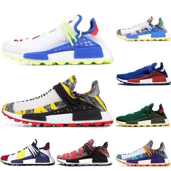 2019 Originals Human Race BBC Designer running Shoes Pharrell Williams Hu Solar Pack Oreo Multi NERD mens womens trainers Golf 36-45