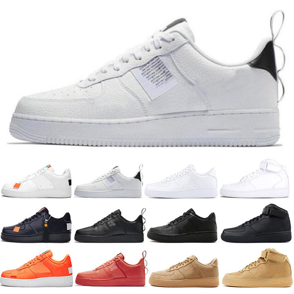 2019 Dunk Utility Running Shoes Black White Just Orange Wheat Women Men High Low Cut mens Trainers Sports Luxury Designer Sneaker Skateboard