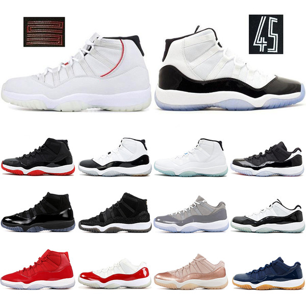 11 Concord 45 23 Men womens 11s Basketball Shoes Platinum Tint Space Jam Gym Red Win 96 XI Designer Sneakers Sport Shoes