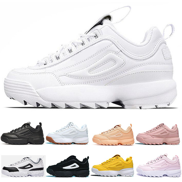 2019 fashion luxury designer shoes womens mens trainers Disruptors Triple white black grey pink special section runner sports sneakers