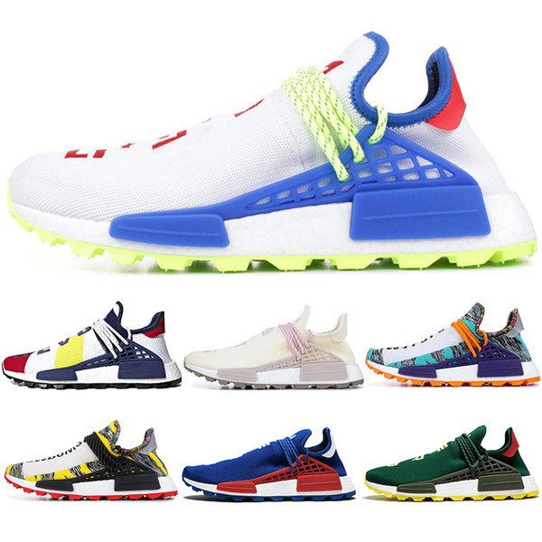 Originals Human Race BBC Luxury Designer running Shoes Pharrell Williams Hu Solar Pack Oreo Multi NERD mens womens trainers Golf size 36-45