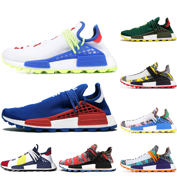 Originals Human Race BBC Designer running Shoes Pharrell Williams Hu Solar Pack Oreo Multi NERD mens womens trainers Golf sport sneakers