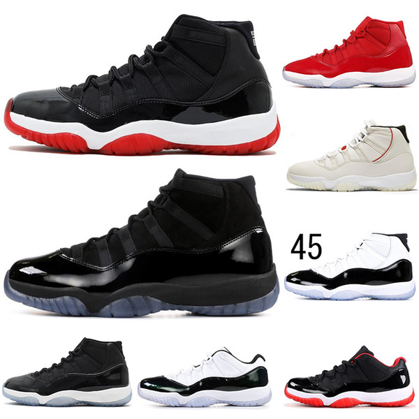 Concord 45 11 XI 11s Cap Gown PRM Heiress Gym Red Chicago Platinum Tint Space Jams Men Basketball Shoes sports Designer Sneakers