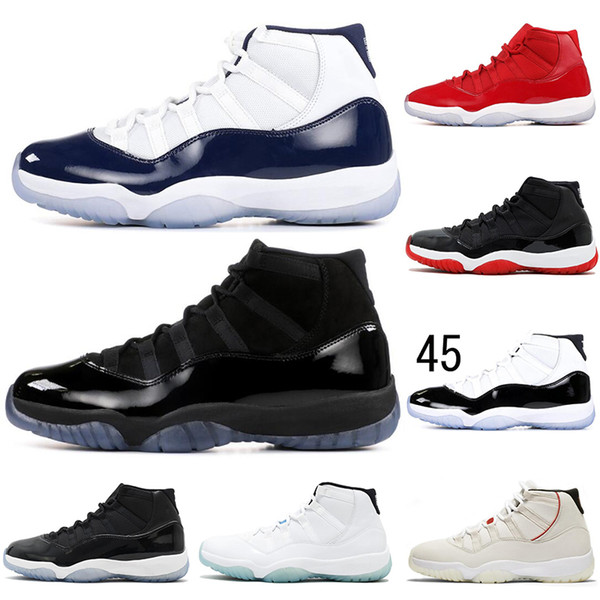 11 Concord 45 Men womens 11s High Quality Basketball Shoes Platinum Tint Jam Gym Red Win 96 XI Fashion Designer Sneakers Sport Shoes