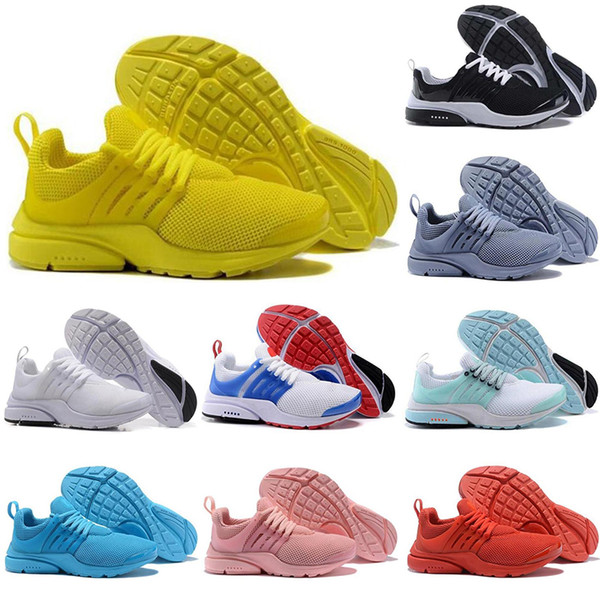 Designer Sneakers PRESTO BR QS Breathe Yellow Black White Mens Trainers prestos Shoes Women Running Sports Shoe Fashion Walking Casual