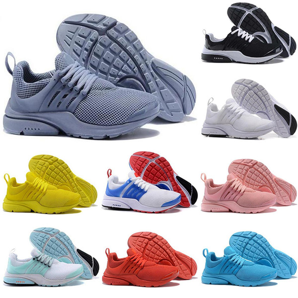 Designer Sneakers PRESTO BR QS Breathe Yellow Black White Mens Trainers prestos Shoes Women Running Sports Shoe Fashion Walking Casual 36-45