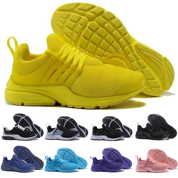 2019 Luxury Designer Sneakers PRESTO 5 BR QS Breathe Black White Yellow Red Mens Trainers Women Hot Men Shoe Casual Running Shoes 36-45