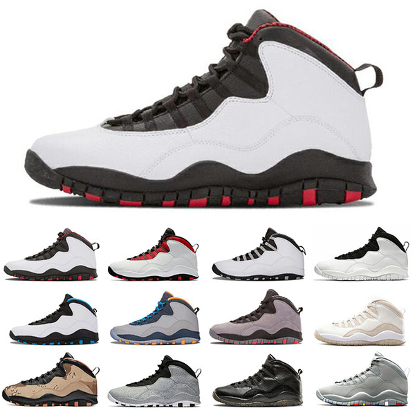 Mens basketball shoes 10 Desert Cat Tinker Cement 10s designer men shoes Grey Cool grey iam back Powder blue running trainers sports sneaker