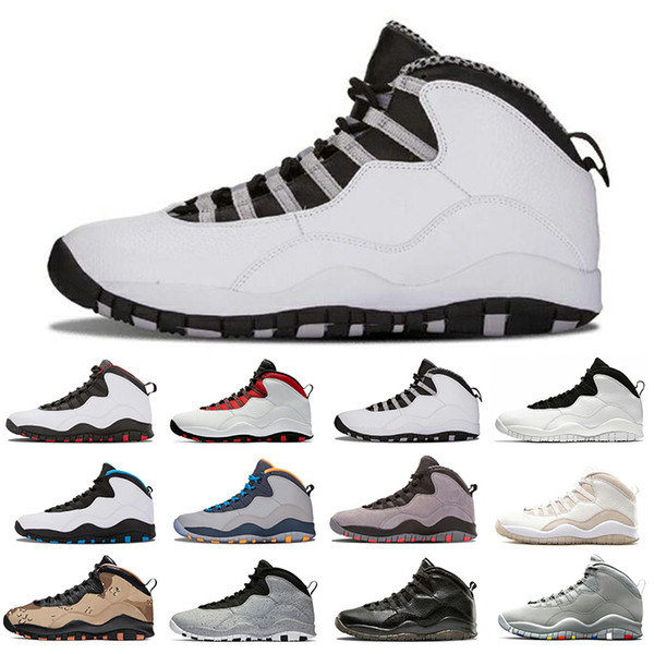 Mens basketball shoes 10 Desert Cat Tinker Cement 10s designer men shoes Grey Cool grey iam back Powder blue trainers sports sneaker 7-13