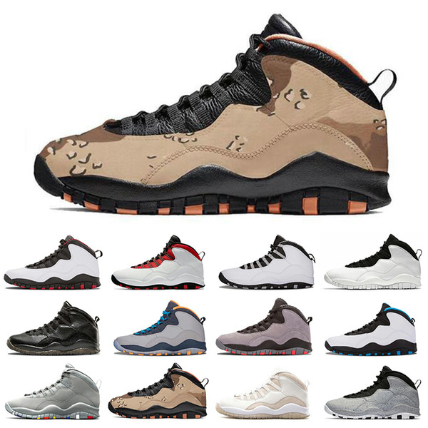 Mens basketball shoes 10 Desert Cat Tinker Cement 10s designer men shoes Grey Cool grey iam back Powder blue trainers sports sneaker