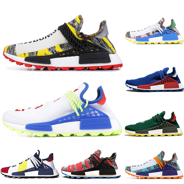 2019 Originals Human Race BBC Luxury Designer running Shoes Pharrell Williams Hu Solar Pack Oreo Multi NERD mens womens trainers Golf 36-45