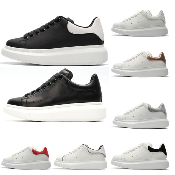 2019 brand fashion luxury designer sneakers mens trainers 3M Black white red Gold Low Cut Leather Flat casual shoes women runner 36-45