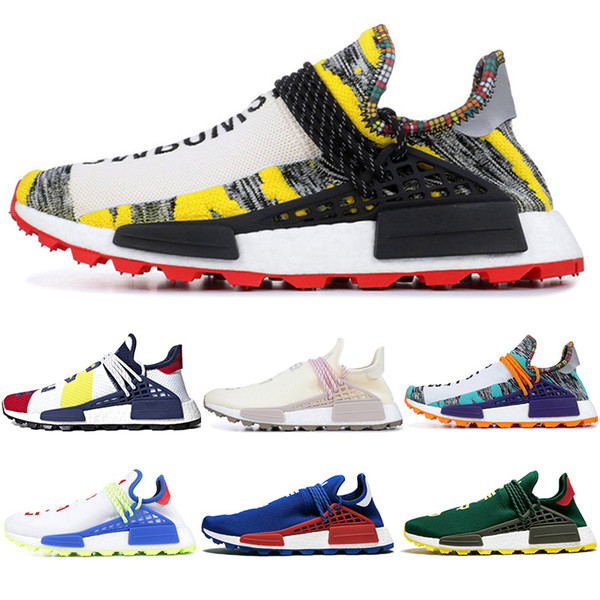 Originals Human Race BBC Luxury Designer running Shoes Pharrell Williams Hu Solar Pack Oreo Multi NERD mens womens trainers Golf 36-45