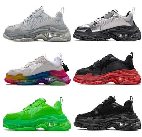 2022men women Triple S Trainers for Men sneakers Washed vintage effect Online yakuda Men's Running shoes for men women Training Sneakers