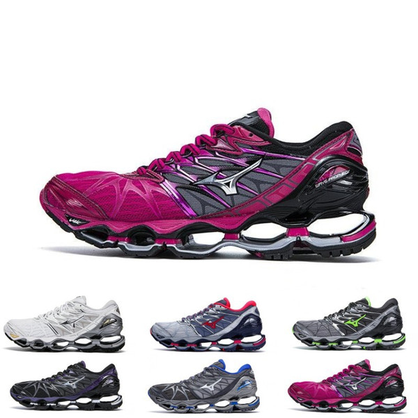 Hot Mizuno Wave Prophecy 7 Mens Designer Running Shoes Original Outdoor Cushioning Mens Trainers Sports Sneakers Size 36-45