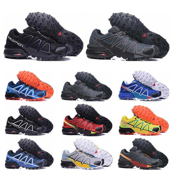 Salomon Speed Cross 4 IV CS black blue orange red Outdoor Shoes Breathable Men Athletics Mesh Fencing Shoes sports sneaker Size 40-47