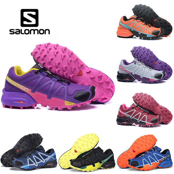 Salomon Speedcross 4 CS Athletic Outdoor Hiking Shoes Mens Women Speed Cross Running Sports Sneakers 36-46 Wholesale Drop Ship