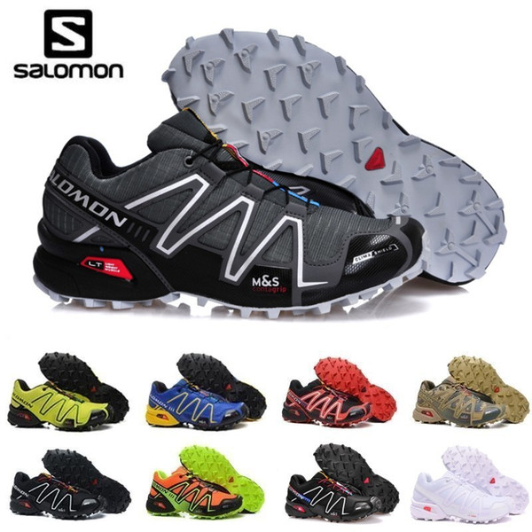 2019 New Salomon Speed Cross 3 CS III Outdoor Male Camo Red Black Sports Shoes mens Speed Crosspeed 3 running shoes zapatos hombre eur 40-46